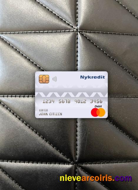 Denmark Nykredit bank master debit card photolook
